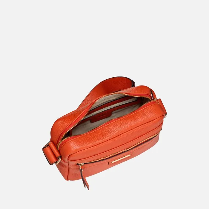 Woman Geox Bags BLANDINE WOMAN Orange Crossbody Bag Orange