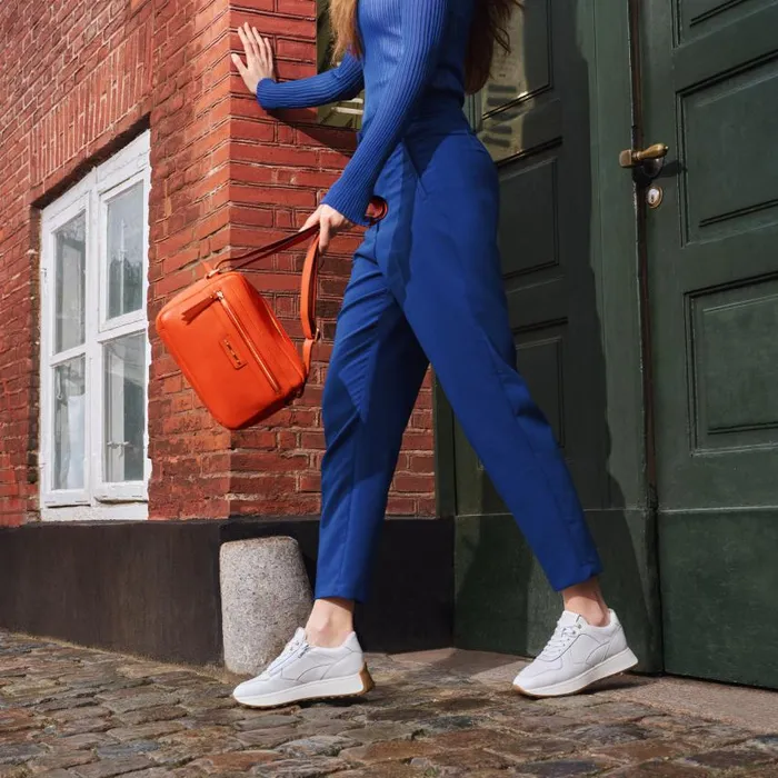 Woman Geox Bags BLANDINE WOMAN Orange Crossbody Bag Orange