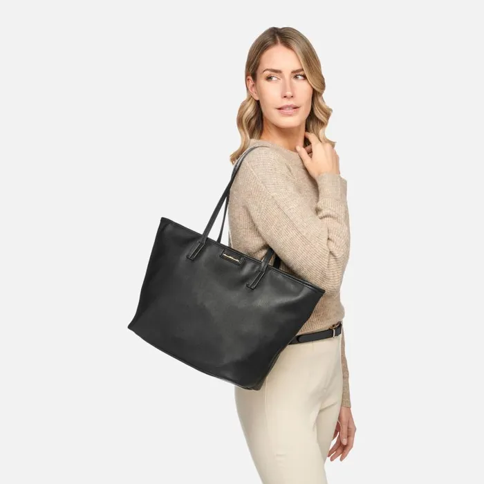 Woman Geox Bags GARDREN S WOMAN Black Shoulder Bag Black