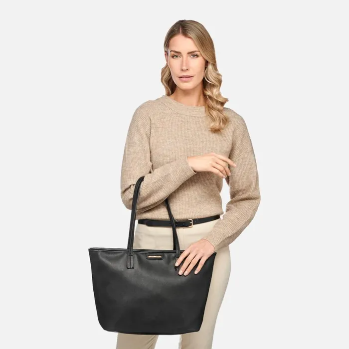 Woman Geox Bags GARDREN S WOMAN Black Shoulder Bag Black