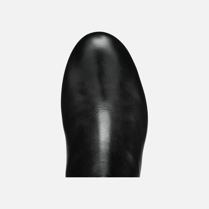 Woman Geox Boots ELEANA WOMAN Black Leather Boots Black