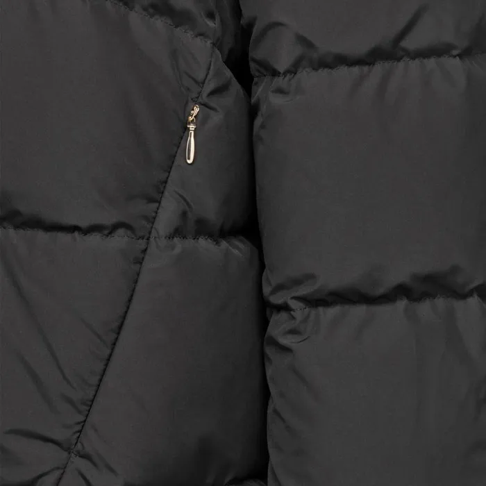 Woman Geox Down Jackets DALYLA WOMAN Black Fulllength Quilted Coat Black