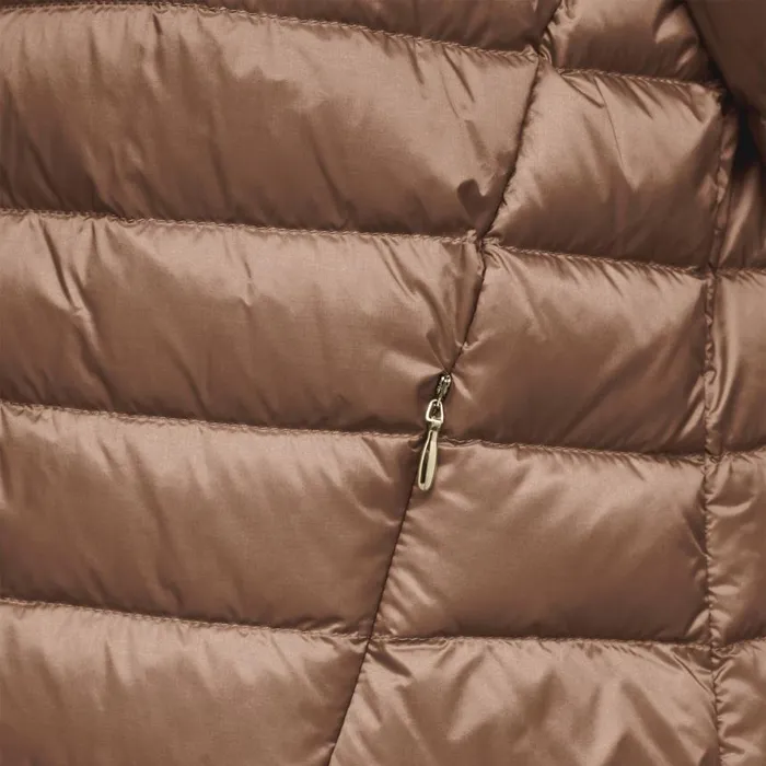Woman Geox Down Jackets JAYSEN WOMAN Partridge Short Down Jacket Partridge