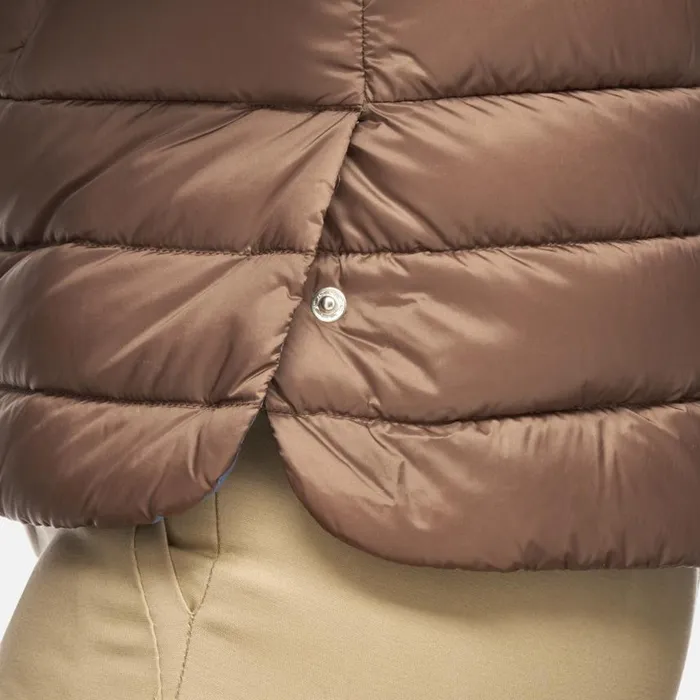 Woman Geox Down Jackets JAYSEN WOMAN Partridge Short Down Jacket Partridge