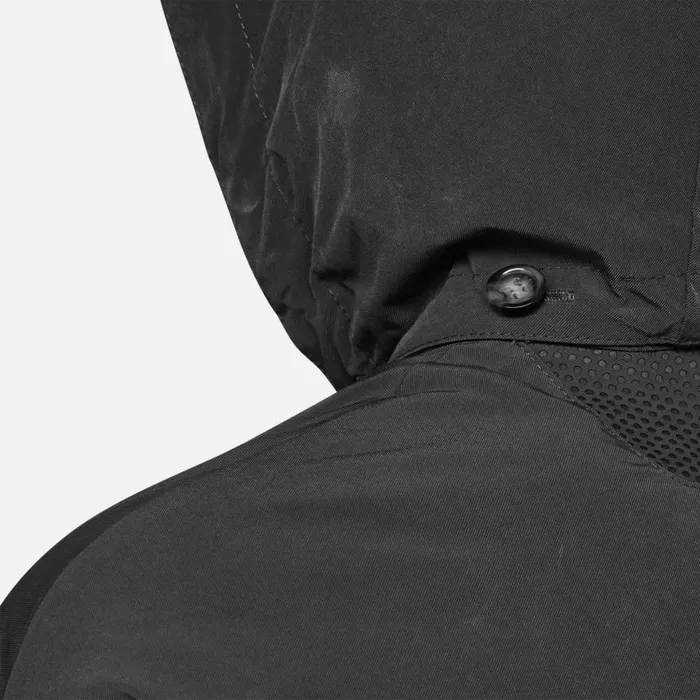Woman Geox Jackets ANYWECO WOMAN Black Trench Coat Black