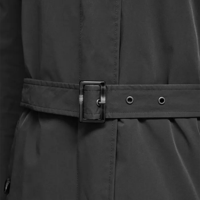 Woman Geox Jackets ANYWECO WOMAN Black Trench Coat Black