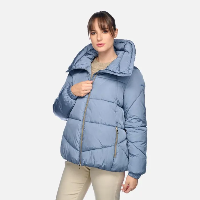Woman Geox Jackets DAMIANA WOMAN Infinity Quilted Jacket Infinity