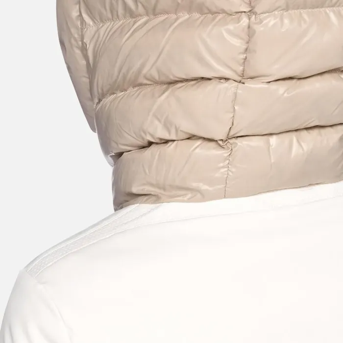 Woman Geox Jackets SPHERICA WOMAN Blanc De BlancString Reversible Jacket Blanc De Blancstring