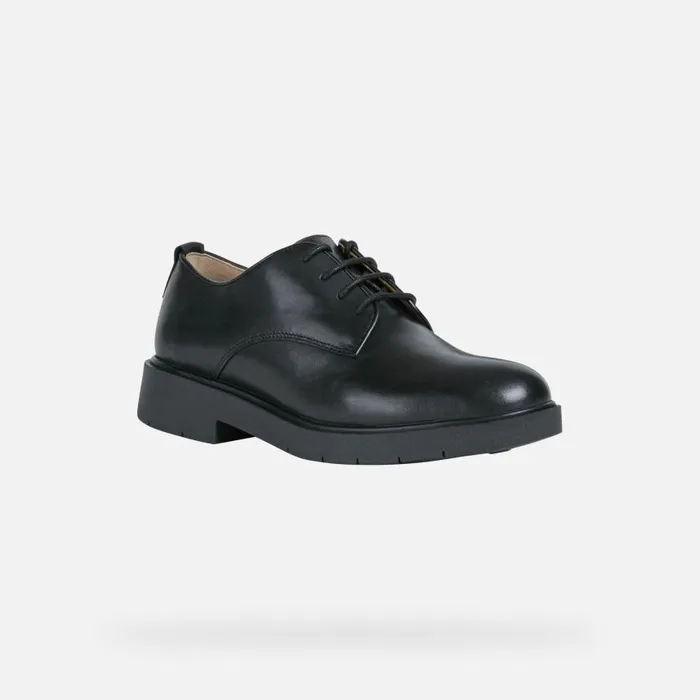 Woman Geox Lace Ups And Brogues SPHERICA EC1 A LaceUp Shoes Black Woman Geox Black