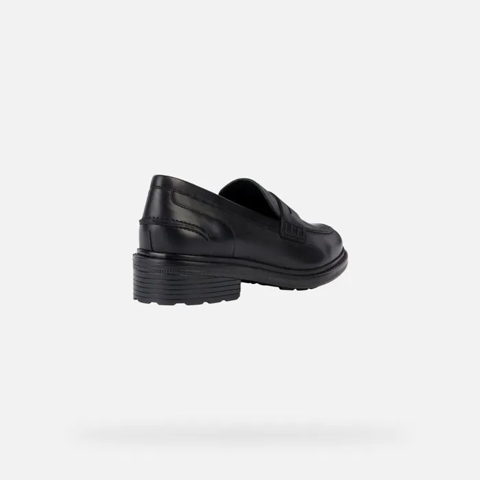 Woman Geox Loafers WALK PLEASURE Women039s Black Leather Loafers Geox Black