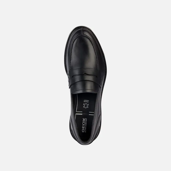 Woman Geox Loafers WALK PLEASURE Women039s Black Leather Loafers Geox Black