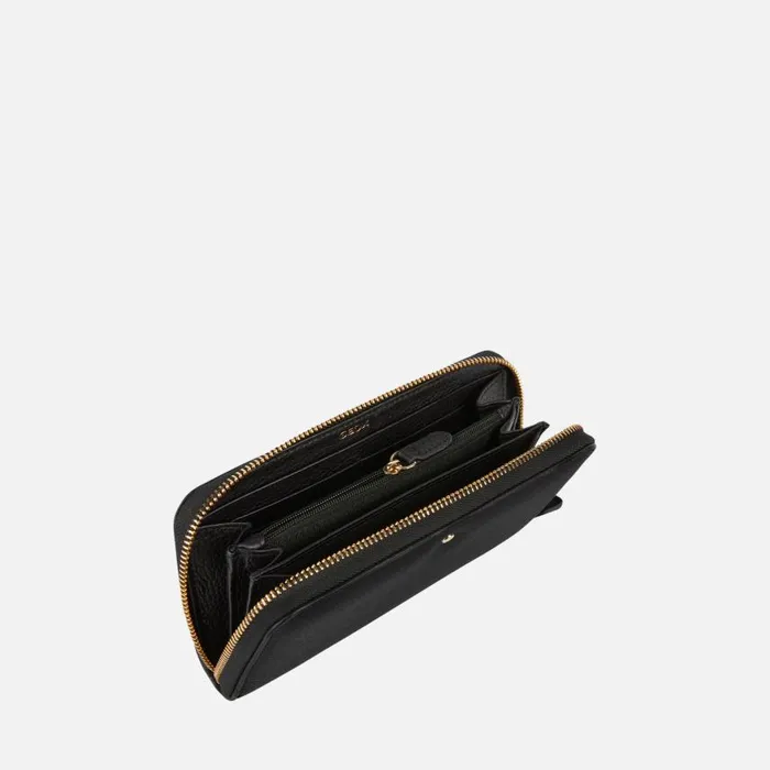 Woman Geox Purses And Wallets WALLET H Wallet Black Woman CASHMERE Black