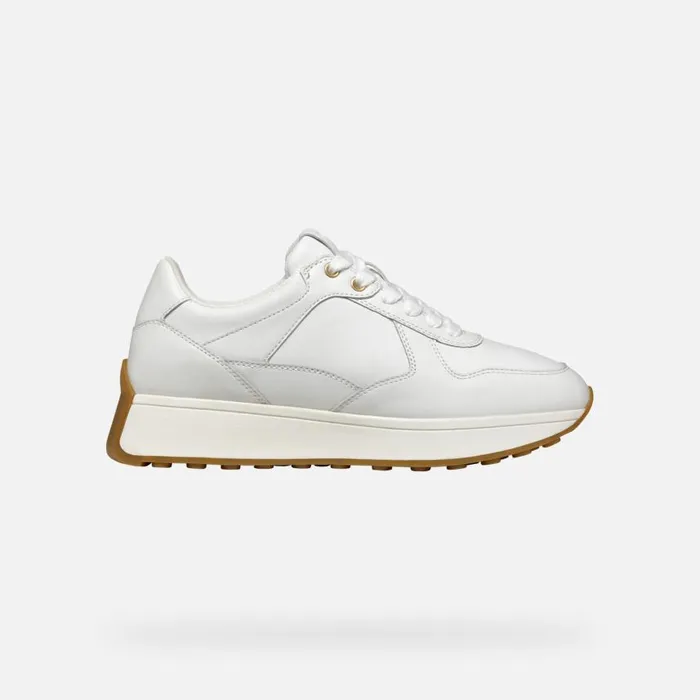 Woman Geox Sneakers AMABEL WOMAN White Low Top Sneakers White