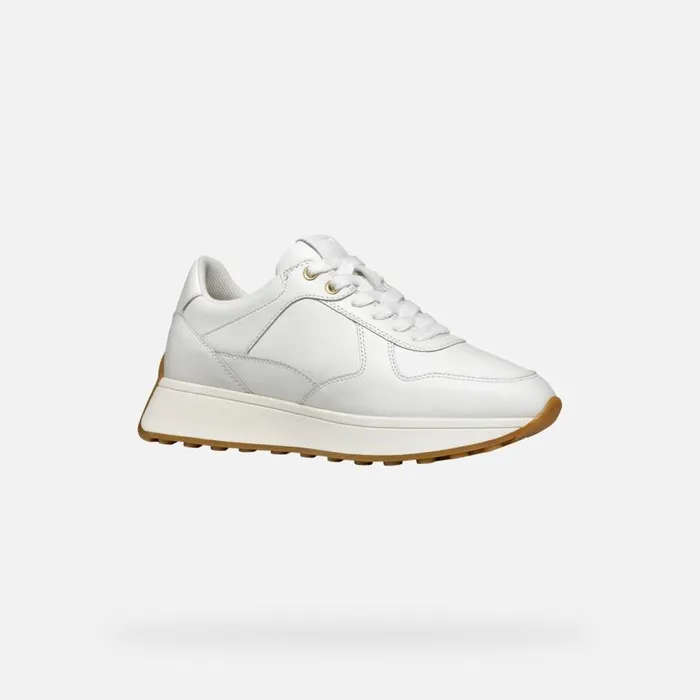 Woman Geox Sneakers AMABEL WOMAN White Low Top Sneakers White