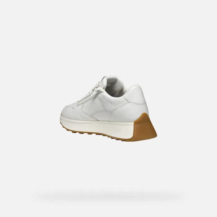 Woman Geox Sneakers AMABEL WOMAN White Low Top Sneakers White