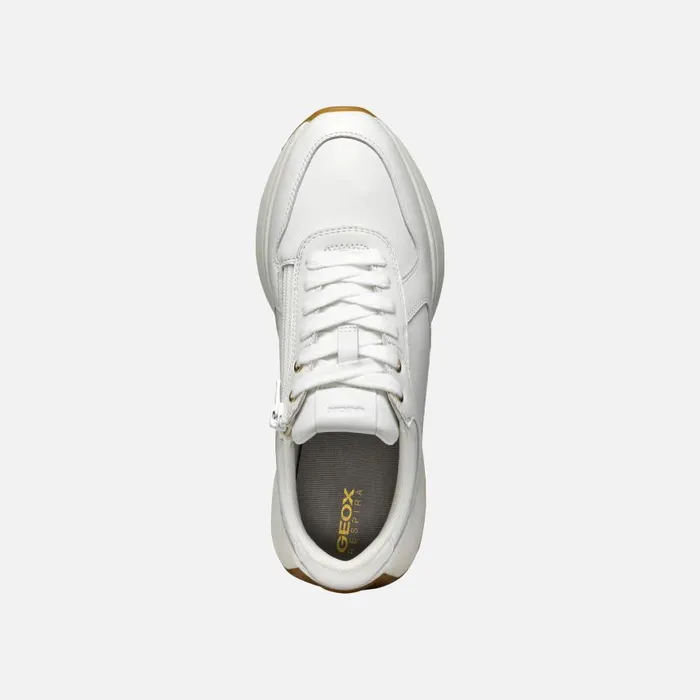Woman Geox Sneakers AMABEL WOMAN White Low Top Sneakers White