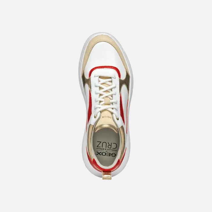 Woman Geox Sneakers NEBULA 20 X WOMAN RedWhite Low Top Sneakers Redwhite