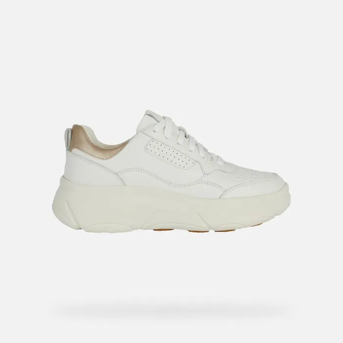 Woman Geox Sneakers NEBULA 20 X Women039s White Platform Trainers Geox White