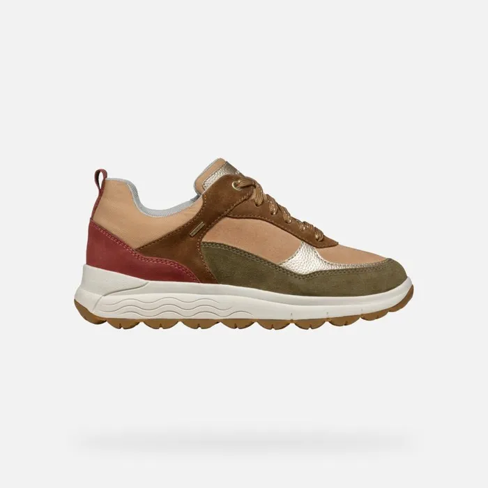 Woman Geox Sneakers SPHERICA 4X4 ABX WOMAN MuskOld Rose Waterproof Trainers Muskold Rose