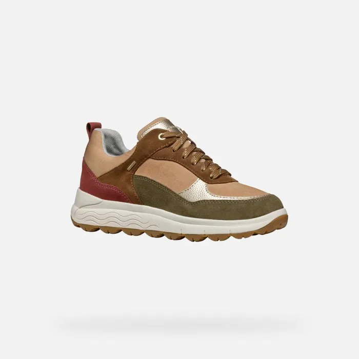Woman Geox Sneakers SPHERICA 4X4 ABX WOMAN MuskOld Rose Waterproof Trainers Muskold Rose
