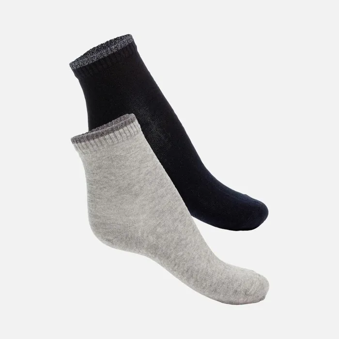 Woman Geox Socks SHORT 2PACK Short Socks Blue Woman Geox Bluemelange Grey