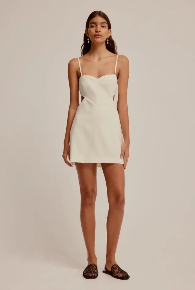 Woman Venroy Dresses Wool Cut Out Mini Dress