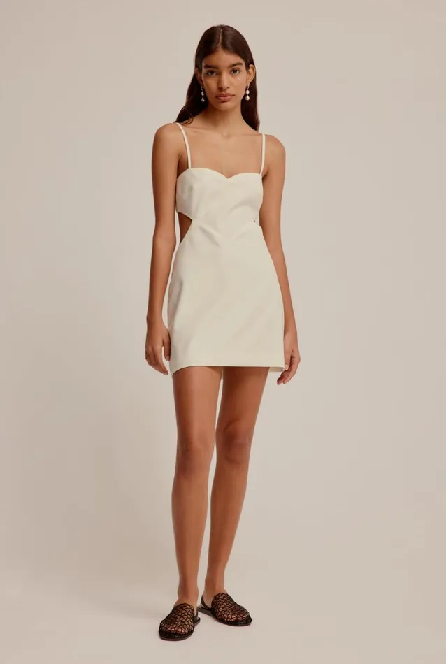 Woman Venroy Dresses Wool Cut Out Mini Dress