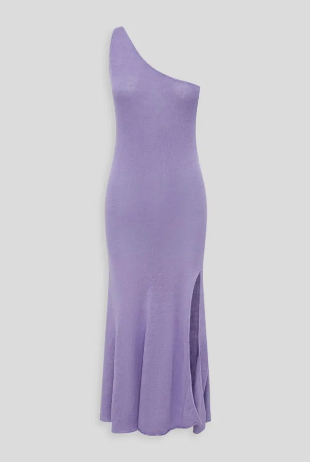 Woman Venroy Knitwear One Shoulder Linen Dress