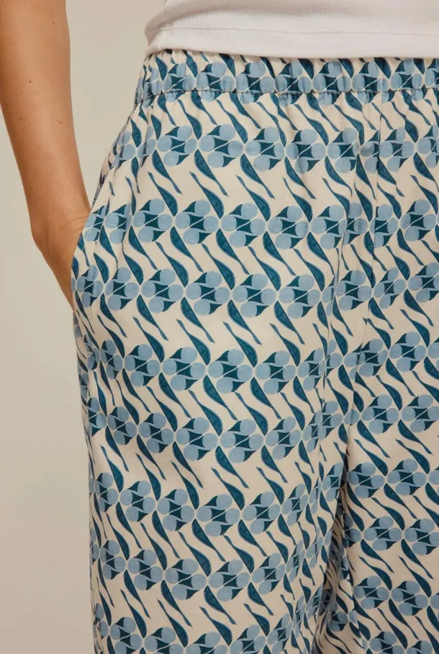 Woman Venroy Pants Printed Poplin Pant