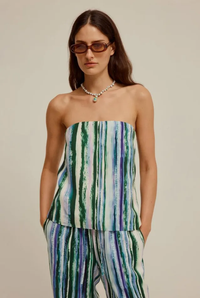 Woman Venroy Tops Strapless Column Top