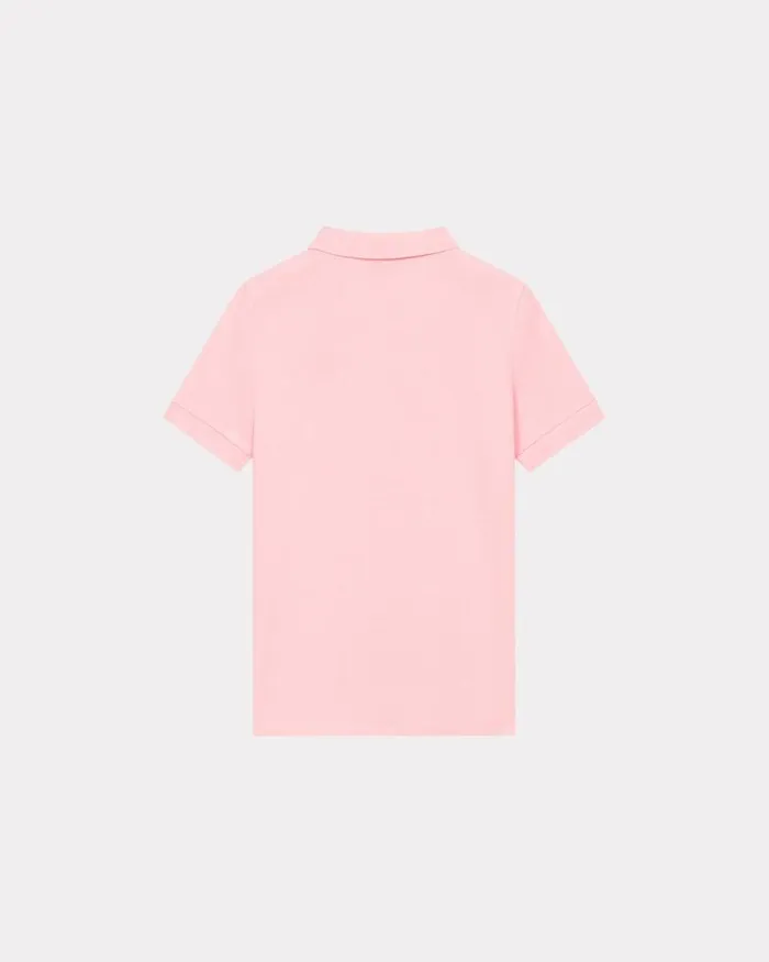 Women 039Boke Flower039 Embroidered Polo Shirt Faded Pink Kenzo Tshirts And Polos