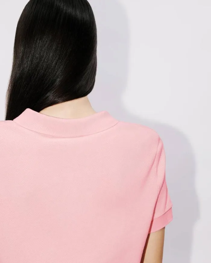 Women 039Boke Flower039 Embroidered Polo Shirt Faded Pink Kenzo Tshirts And Polos
