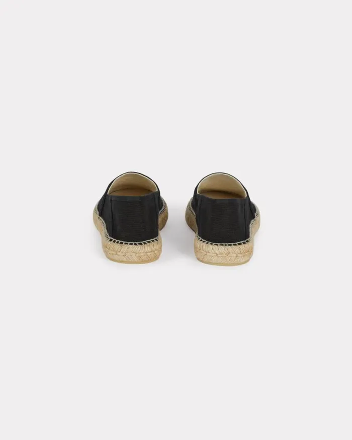 Women 039Boke Flower 20039 Embroidered Canvas Espadrilles Black Kenzo Mules And Espadrilles