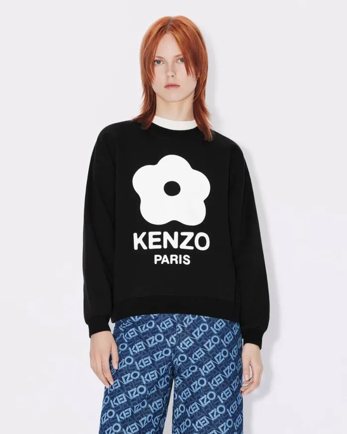 Women 039Boke Flower 20039 Sweatshirt Black Kenzo Sweatshirts And Hoodies