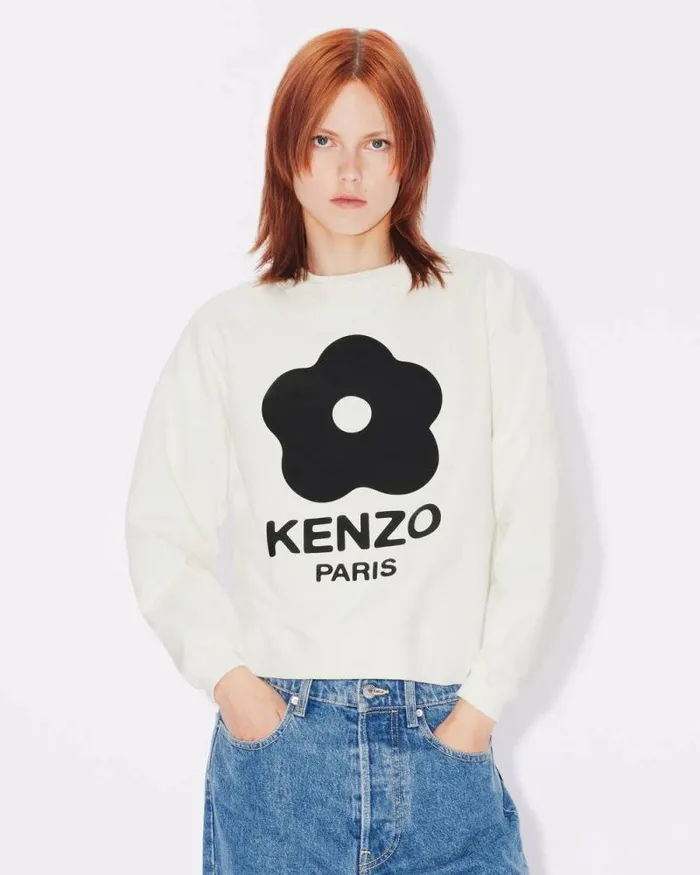 Women 039Boke Flower 20039 Sweatshirt Off White Kenzo Sweatshirts And Hoodies