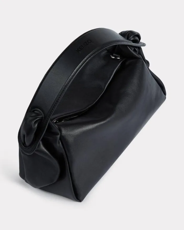 Women 039KENZO Furoshiki039 Leather Bag Black Kenzo Bags