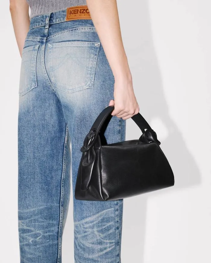Women 039KENZO Furoshiki039 Leather Bag Black Kenzo Bags