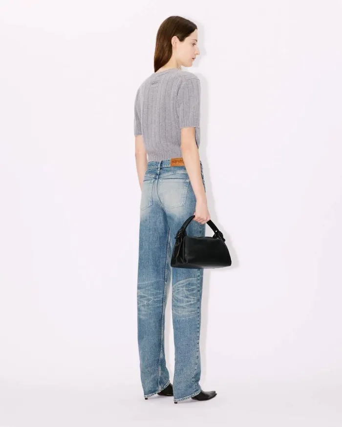 Women 039KENZO Furoshiki039 Leather Bag Black Kenzo Bags
