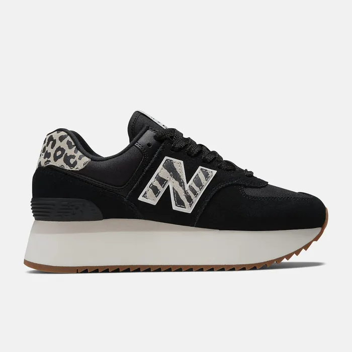 Women 574 Black With Moonbeam And Sea Salt New Balance Lifestyle