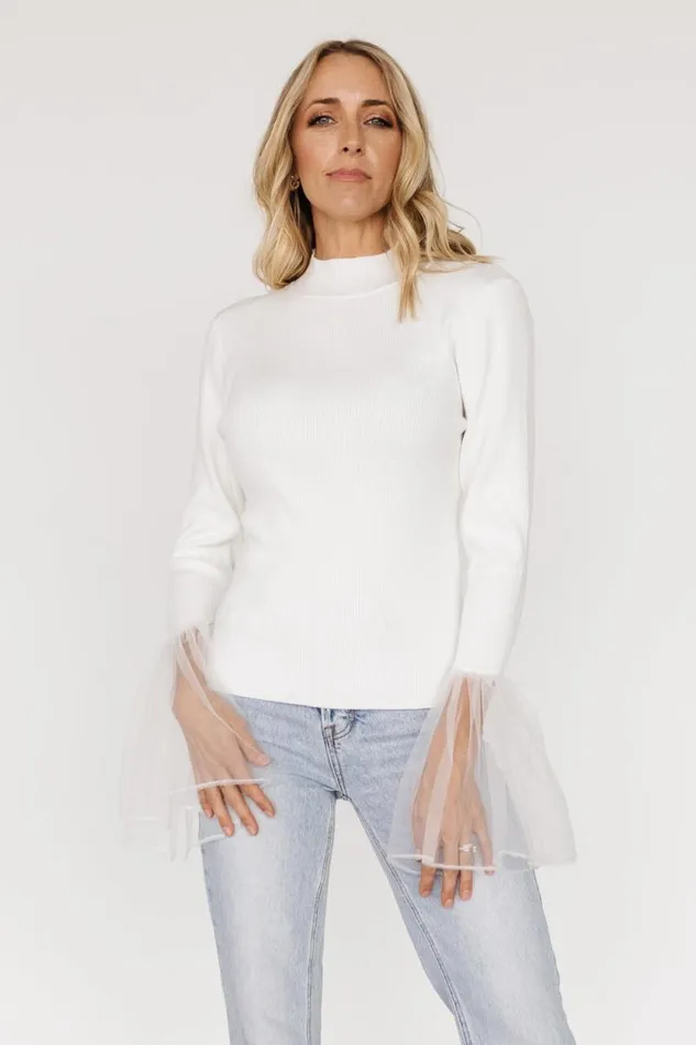 Women Adara Ribbed Top Off White Baltic Born Blouses and Shirts