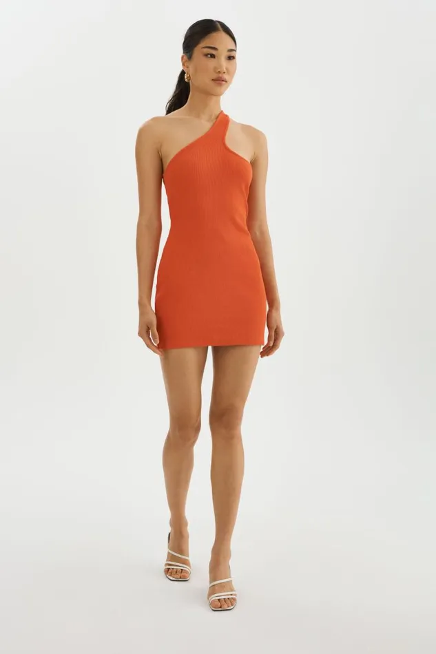 Women ADDISON Mini Tank Dress Spicy Orange LAMARQUE Dresses