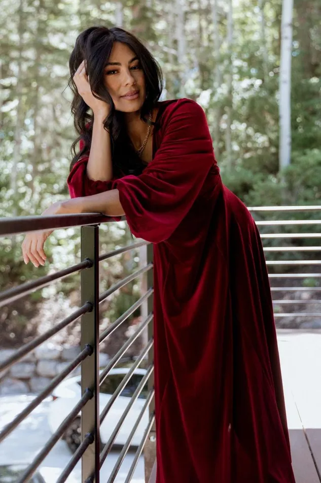 Women Adelita Velvet Maxi Dress Merlot Baltic Born Maxi Dresses Women Adelita Velvet Maxi Dress Merlot Baltic Born Maxi Dresses