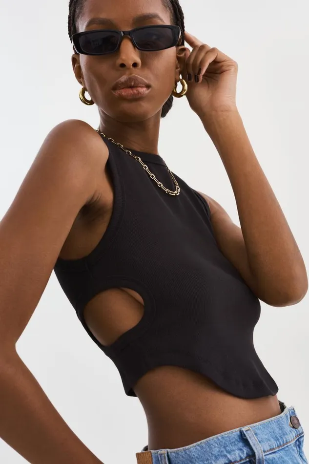 Women ARDA Tank Top Black LAMARQUE Tops Women ARDA Tank Top Black LAMARQUE Tops
