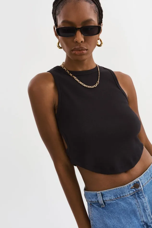Women ARDA Tank Top Black LAMARQUE Tops Women ARDA Tank Top Black LAMARQUE Tops
