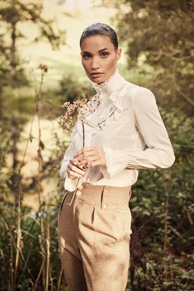 Women Audley Lace Blouse White Holland Cooper Shirts and Blouses