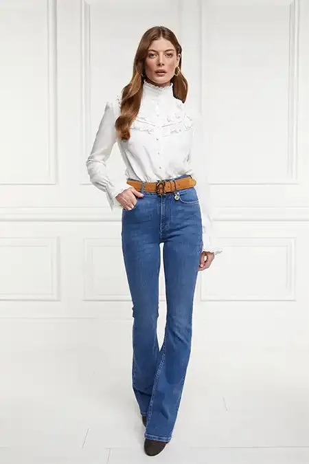 Women Audley Lace Blouse White Holland Cooper Shirts and Blouses