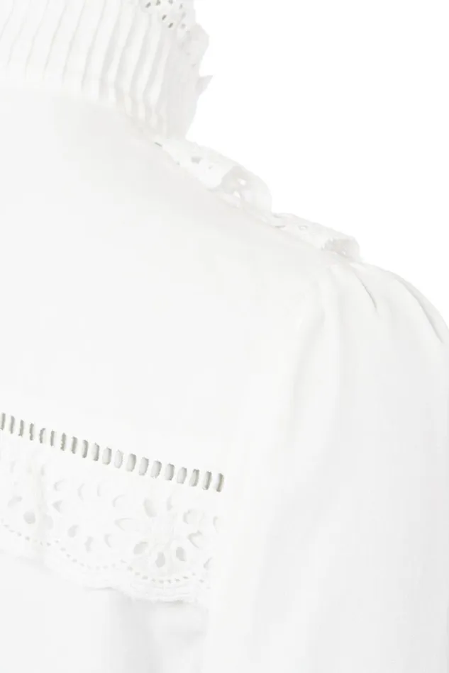 Women Audley Lace Blouse White Holland Cooper Shirts and Blouses