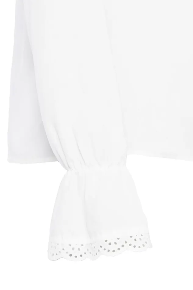 Women Audley Lace Blouse White Holland Cooper Shirts and Blouses
