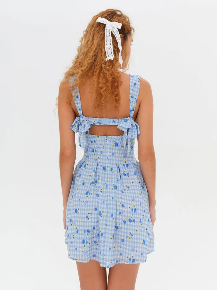 Women August Mini Dress Blue For Love and Lemons Dresses Women August Mini Dress Blue For Love and Lemons Dresses