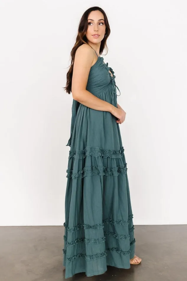 Women Augusta Halter Neck Maxi Dress Dusty Jade Baltic Born Maxi Dresses Women Augusta Halter Neck Maxi Dress Dusty Jade Baltic Born Maxi Dresses